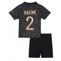 Camiseta Paris Saint-Germain Achraf Hakimi #2 Tercera Equipación Replica 2023-24 para niños mangas cortas (+ Pantalones cortos)